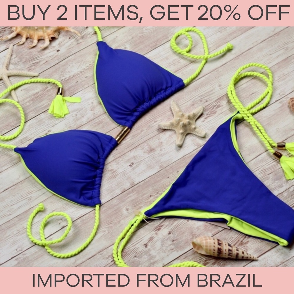 Double face bikini set - top & bottom - 2 piece - Picture 2 of 16